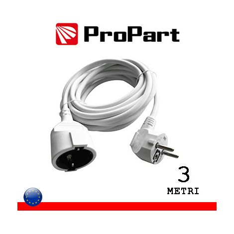 Prolunga lineare Schuko16A 3metri spina Schuko 16A