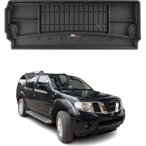 OMAC Tapis de Coffre Voiture Compatible avec Nissan Pathfinder III 2005 à 2012, Antidérapant Imperméable, 3D Premium TPE, Noir (1/5)