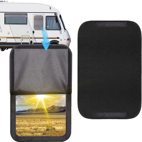 1 Couvre-fenêtre de porte RV, isolation en feuille réfléchissante 16x24 pouces, accessoire camping-car (1/5)