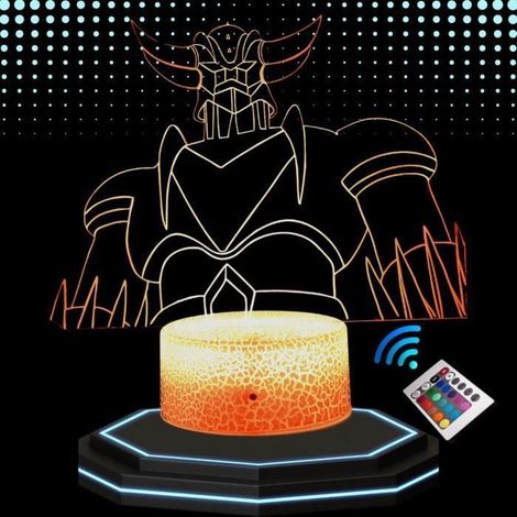 Lampe de Chevet 3D LED Godlorak Manga, Veilleuse changement de Couleurs, Lampe tactile Bureau et Chambre Enfant Ado Adulte, Cadeau (1/4)