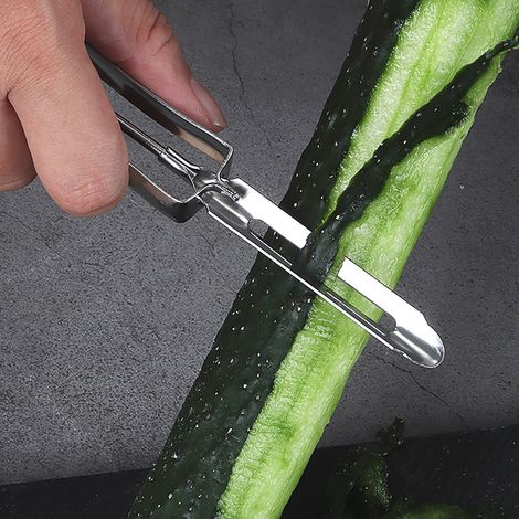 Obstschäler aus Edelstahl, Melonenschäler, Süßkartoffelschäler, scharfe Klinge, Küchenutensil (1/5)