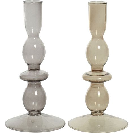 Kaemingk Kerzenhalter aus Glas 18 cm
