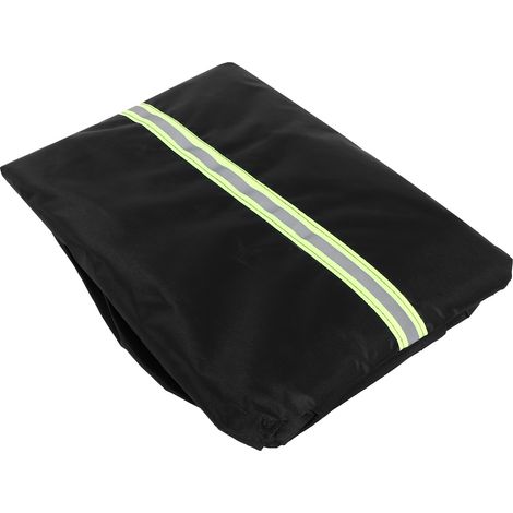 Tischdecke 128 x 71 cm, schwarz, rund, reflektierendes Nylon-Oxford-Gewebe, staubdicht, für Gartenmöbel (1/5)