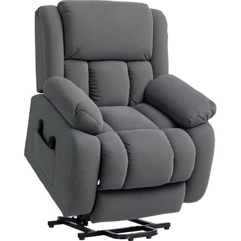 Fauteuil releveur massant chauffant LORENZO gris (1/5)