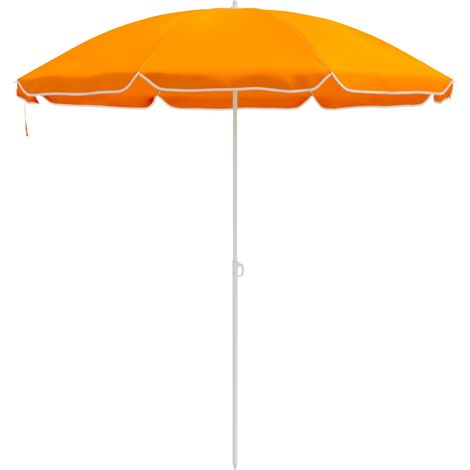 Garten-Sonnenschirm 160 cm 170T Polyester Orange vidaXL