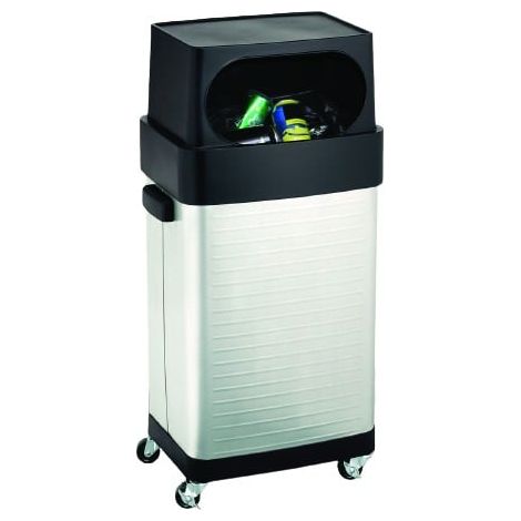 Primaster Abfalleimer Küche 65 l Mülleimer mit 4 Rollen 88 x 44 x 32 cm (1/3)