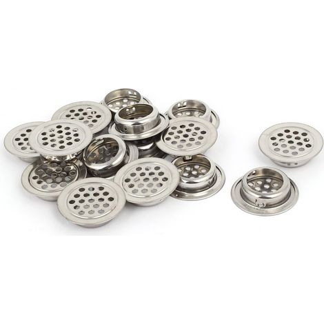 25 mm de diamètre inférieur en acier inoxydable rond forme maille Loch Luftungsschlitze 15st (1/2)