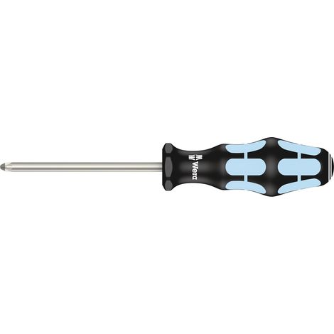 Tournevis pour vis cruciformes PZ, acier inoxydable, PZ 2 x 100 mm, Noir/Ice bleu (1/5)