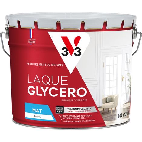 Peinture intérieur Laque Glycéro V33 Blanc Mat 10L (1/5)