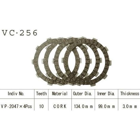 Kit Disques d'Embrayage Garnis Tw 125 1998/2003 (1/2)