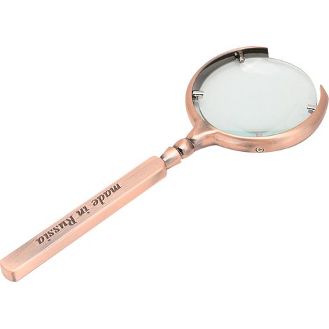 Loupe de poche artisanale en bronze pour la lecture de livres, la réparation de montres et de bijoux (1/5)