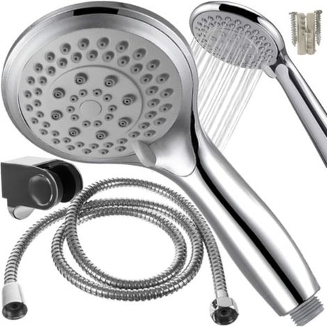 Pommeau de douche à main haute pression, avec flexible, pour une utilisation quotidienne dans la salle de bain, pour plus de confort et un usage quotidien sous la douche.-AquaForge (1/5)