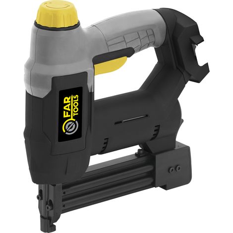 Fartools – Agrafeuse sans fil 18V – Force de frappe ajustable – Éclairage LED – Pour bois dur et teck – Poignée ergonomique soft-grip (1/7)