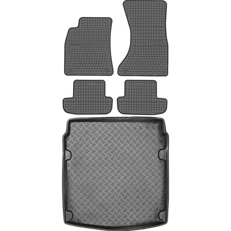 Set di tappetini in gomma per auto e tappetino per bagagliaio per Audi A5 I Coupé dal 2007 al 2016