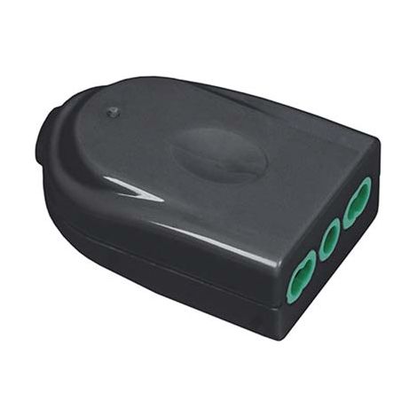 PRESA MOBILE GARANTI - NERO 2P+T 16A BIPASSO- 10 pezzi
