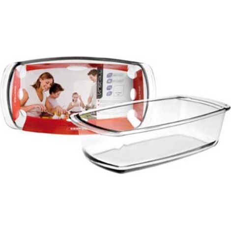 Molde cake cristal fabricado en cristal de borosilicato 27x14cm 480027 ibili