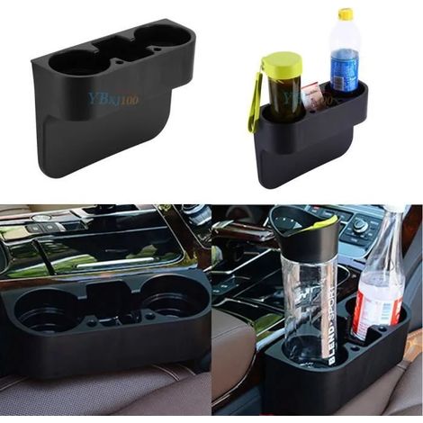 Support porte-gobelet noir voiture portable multifonction