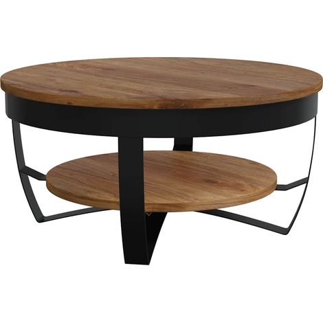 Maison Exclusive - Tavolino da Salotto 65x65x32 cm in Legno Massello d'Acacia
