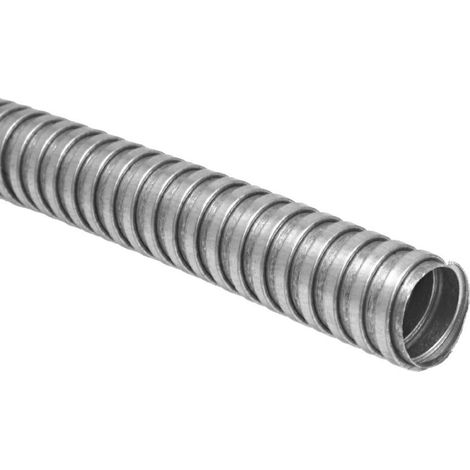 Rs Pro – Conduit flexible en acier galvanisé 20mm – Longueur 10m – Indice IP40 pour environnements humides – Gaine électrique