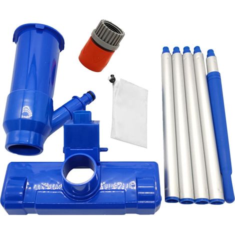 Tete Aspirateur Piscine - 18 x 22 cm - Tige Telescopique 120 cm - Pour Piscine, Spa, Jacuzzi - 1 Unite (1/5)