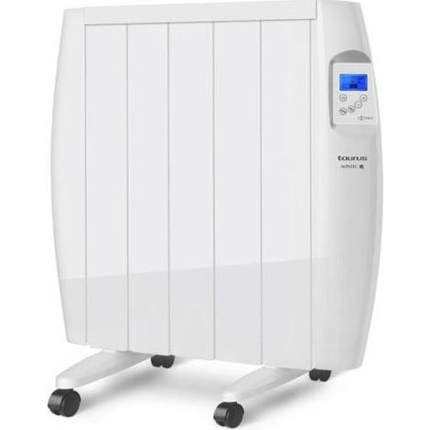 Radiador electrico inercia seco conectado 900w blanco - malbork connect 900 - taurus alpatec - (1/4)