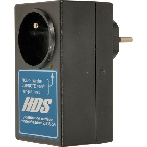 Jetly – Relais HDS-6.5A pour protection manque d'eau – Accessoire de pompe de jardin – Ampérage 6,5A – Monophasé