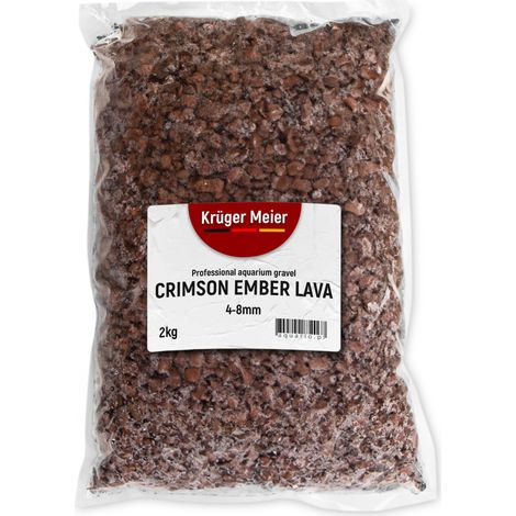 Kruger Meier Crimson Ember Lava 4-8 mm - Substrato filtrante lavico 2 kg (1/5)