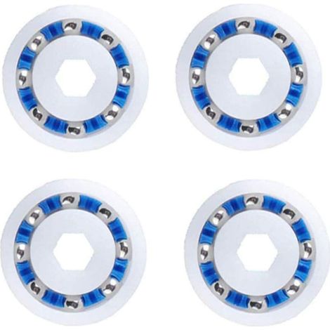 Cada una tiene 4 ruedas con faldones, compatibles con las ruedas de la red robótica de la piscina Polaris 360 380 3900 Sport.-Crezuo
