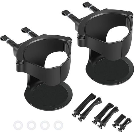 Porte-gobelet de voiture, réglable pour grille d'aération de climatiseur, support de boisson à clipser pour tasses à café, canettes de boissons en bouteille, accessoires de voiture (1/5)