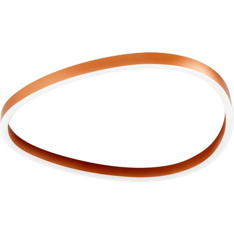 Ecaris P/M Plafoniera a Soffitto LED 60W Biemissione Dimmerabile CCT Switch 3000K/4000K in Alluminio Arancio Bruciato - Gealuce (1/3)