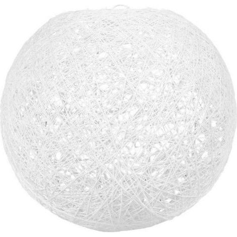 Abat-jour suspendu - OSTARIA - Boule - Blanc - 20 cm - Design contemporain (1/4)