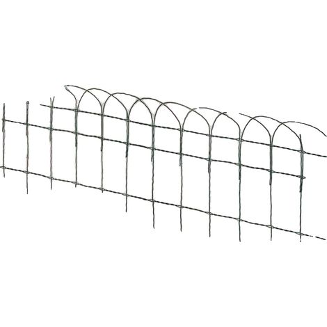 Panneau de clôture de jardin, résistant à la rouille, design de treillis décoratif, Vert (1/2)