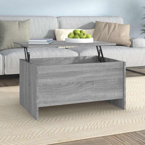 Table basse Table d'appoint pour Salon Chambre - Sonoma gris 80x55,5x41,5 cm Bois d'ingénierie BV433395 - BonneVie (1/5)