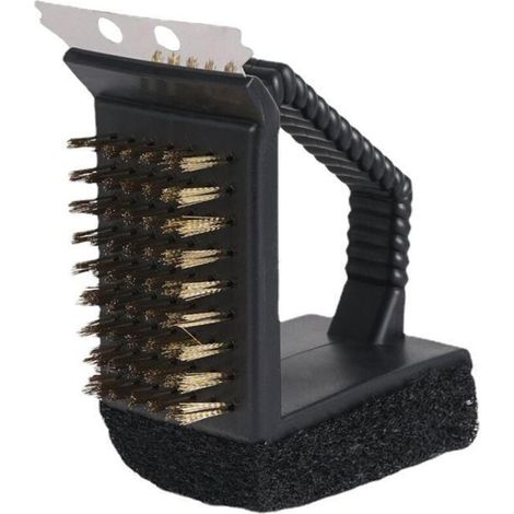 BBQ Brush for Grill Cleaning - Durable 3-in-1 Multifunctional Stainless Steel BBQ Cleaning Brush (1/5)