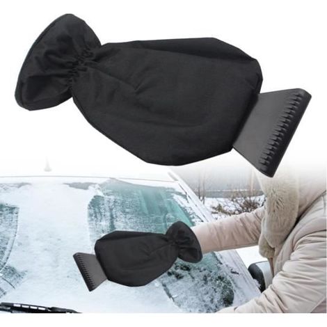 Grattoir Vitre Voiture avec Gant, Gratte Givre Pare-Brise Moufle, Grattoir à Glace avec Gant Raclette Pare Brise, Glace Gratte Glace (1/4)