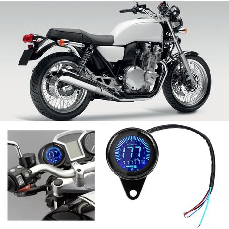 Compteur de vitesse/odomètre LCD 7 couleurs pour moto - Accessoire de modification d'instrument de bord (1/5)