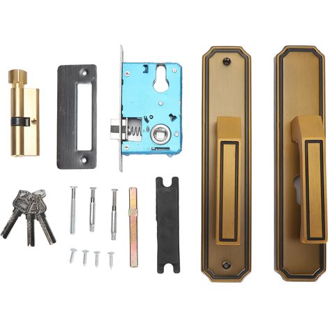 de porte à levier couleur bronze âme en cuivre pur