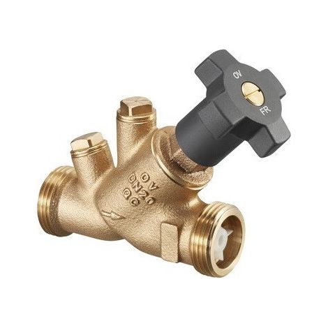 Valve de régulation de débit « Aquastrom FR » avec dispositif anti-retour, DN15, filetage mâle, sans purge, Rg
