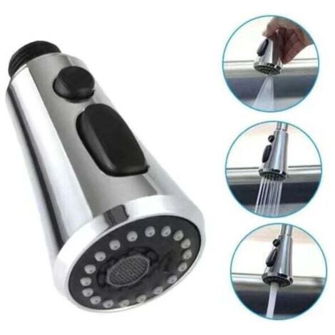 FENOPLASTICAFOREHILL 3 Modes Douchette Robinet Cuisine, Extractible Douchette Evier Cuisine G1/2 Tête Robinet Cuisine Douchette Remplacement pour Salle de Bain Lavabo (1/5)