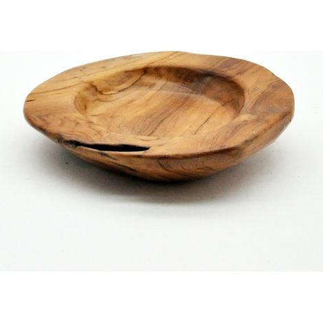 Med Root Fruit Bowl - L30 x W30 x H8 cm - Teak