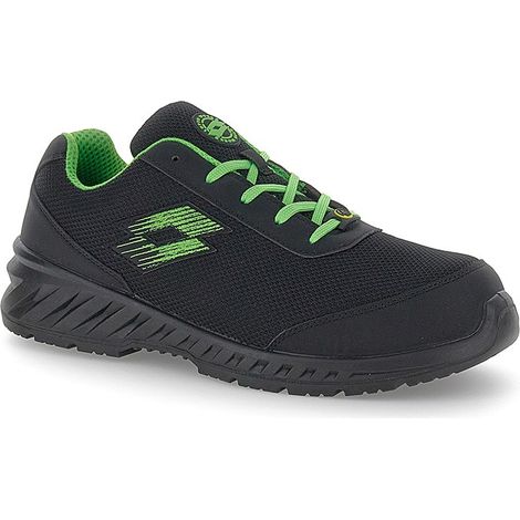 Scarpe antinfortunistiche Lotto First 700 S1PL SR Black/Spring Green 41 (1/3)