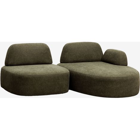 Sofá modular chaise longue derecho de 2 piezas tapizado Giorgia SKLUM (1/5)