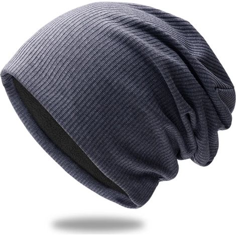 Cappello a maglia di cotone unisex Cappello beret largo (1/5)