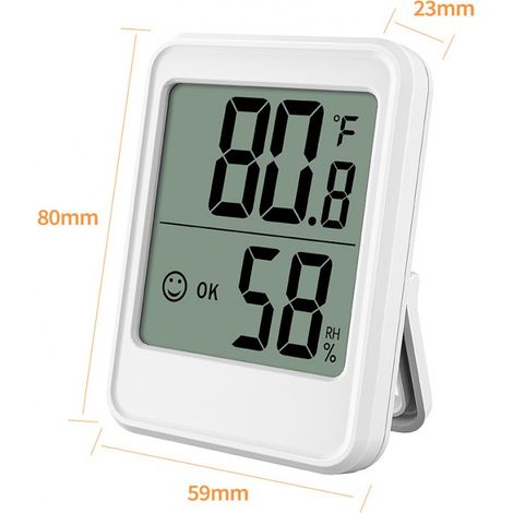 Petit hygromètre numérique thermomètre d'ambiance moniteur de température et pour la maison le bureau confort des reptiles (1/3)