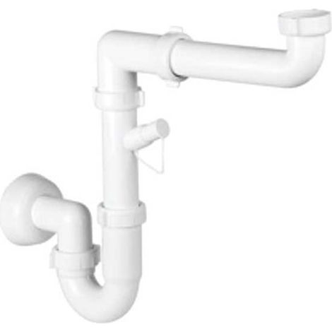 Manguera para fregadero ahorradora de espacio 1 Via Pp Blanco