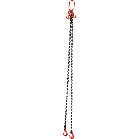 Porte-chaîne, capacité de charge de 2T, acier allié durable, noir (1/2)