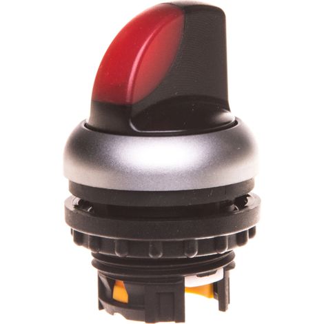 Interruptor de accionamiento de 3 posiciones, rojo, con iluminación y retorno automático M22-WLK3-R 216835