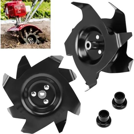 Mise à niveau 1622 Power Tiller Dents compatibles avec tous les motoculteurs Mantis 7222, 7225, 7260, 7261, 7262, 7920, 7924, 7940 – Réversible pour culture peu profonde jusqu'à 7,6 cm de profondeur (1/5)