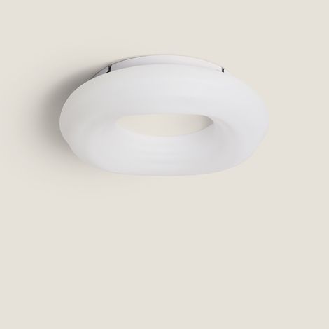LED Deckenleuchte 24W Rund Metall Ø300 mm Kate Weiß