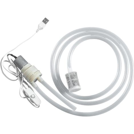 Pompe siphon électrique vin, tube 1m, pour transfert et brassage (1/5)
